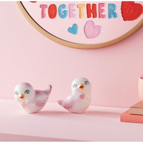 Vintage Style Target Spritz Ceramic Valentine's Day‎ Love Birds Exclusive SET - Picture 2 of 6